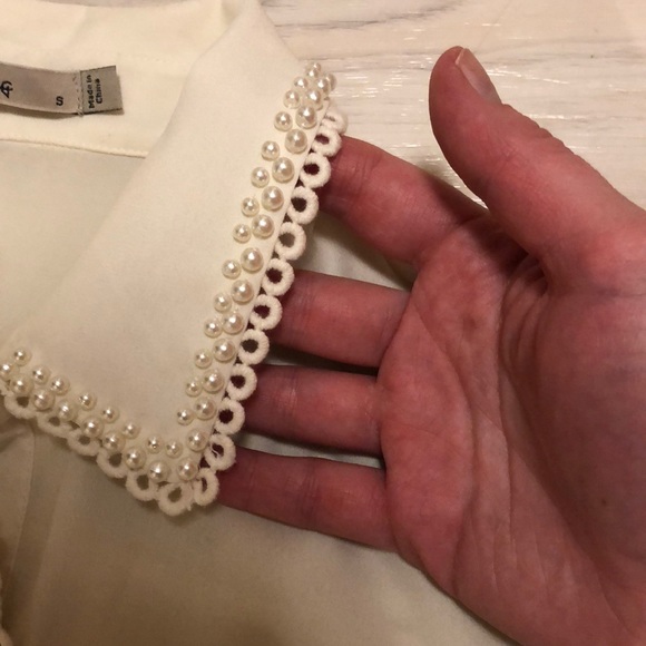 Cream Darling Pearl button down - Picture 2 of 4